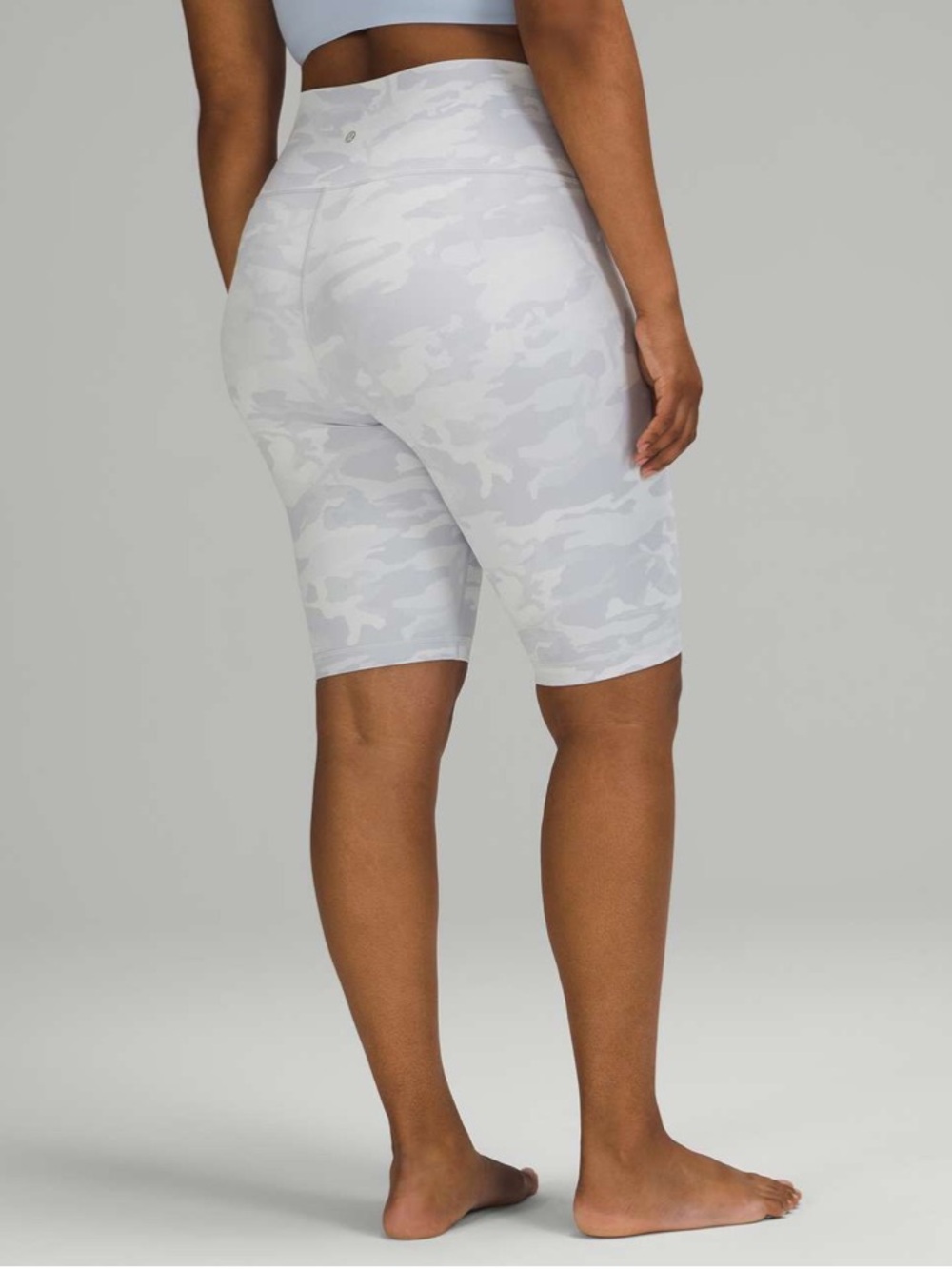 #934 lululemon Wunder Under Ribbed HR Short 10” Camo Size 12
